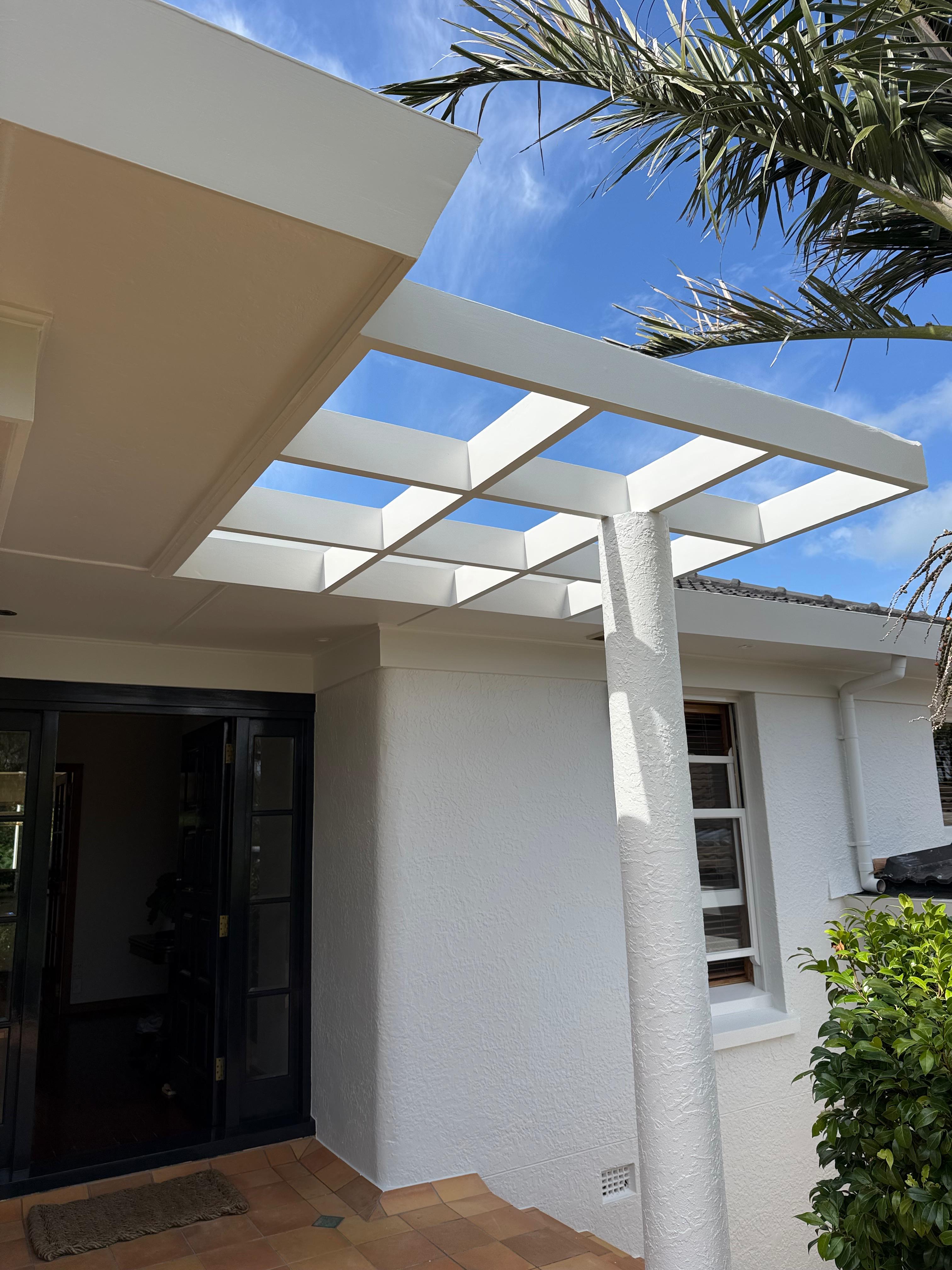 New build home exterior painting
